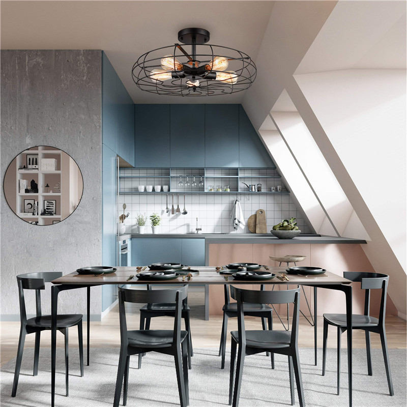 LED Pendant Lights Industrial Style Metal for Living Room Kitchen Retro Loft Pendants Ligh(WH-VP-188)
