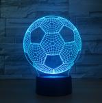 Football 3D LED Night Light 7 Colors Change with Remote Control As Christmas