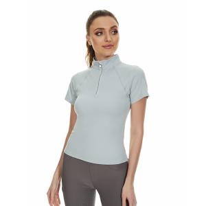 Quality Gray Nylon Horse Riding Base Layer Women Eco Friendly Equestrian Clothing wholesale