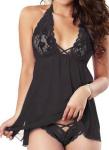 Sling Transparent Lace Bodysuit Lingerie Beautiful Nightwear Sexy Flirt