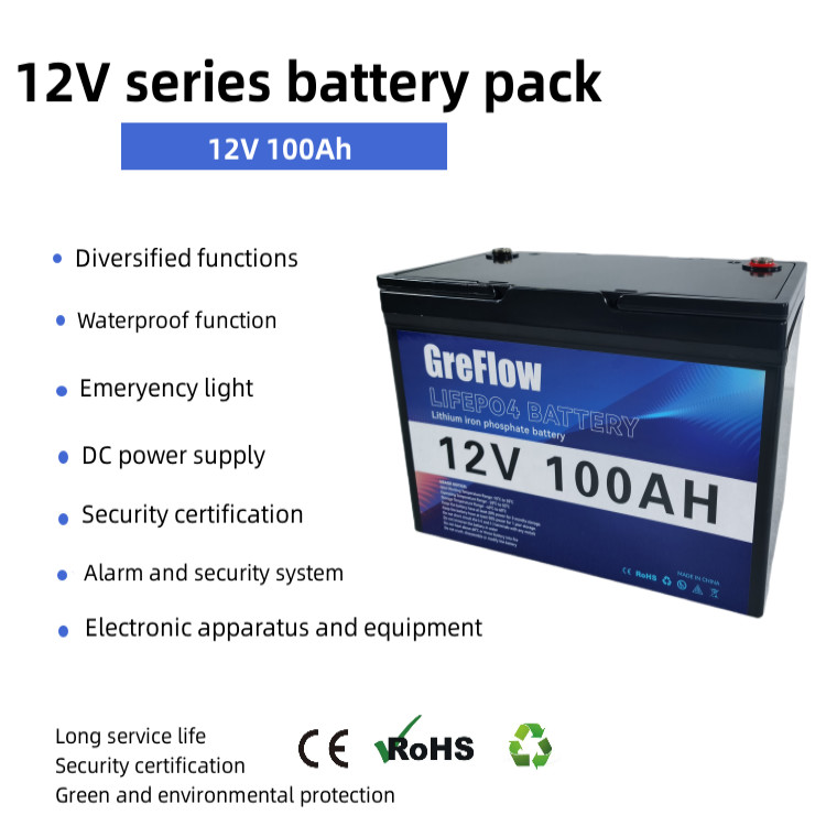 Bluetooth APP Lifepo4 Battery 12v 100ah RV Boat Deep Cycle Storage Battery