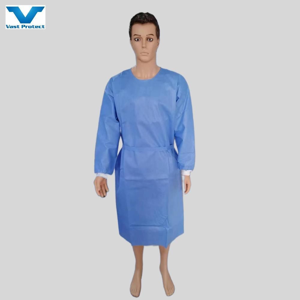 CE En13795 Non Woven Waterproof Customised Operation Theatre Hospital Reinforced Surgical Medical Isolation Protective Sterile Disposable Gowns for Doctor