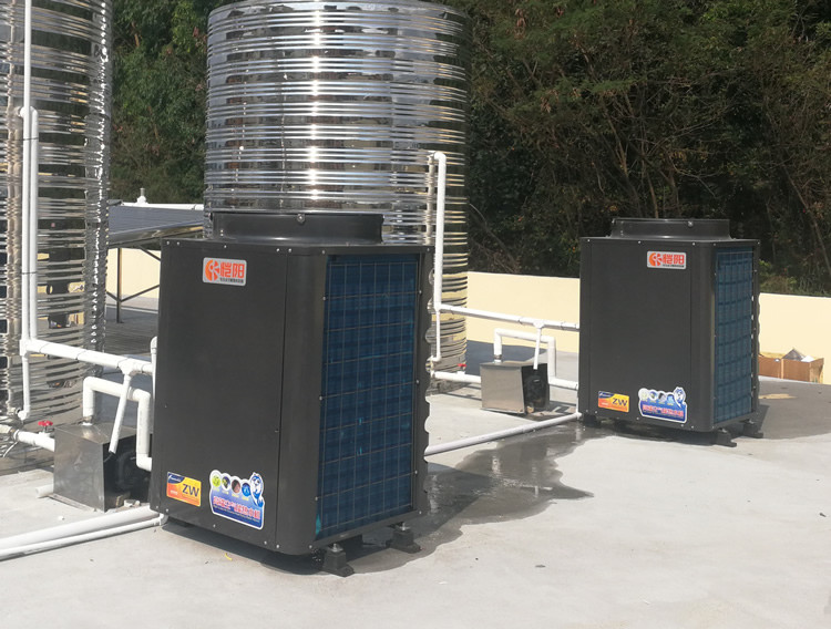 4.0 Cop Solar Powered Hot Water Heater Floor Standing Installation CE Approved