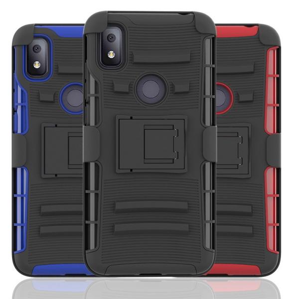 Cheap Shockproof 3 In 1 Phone Case , Heavy Duty Rugged Case Anti Slip Kickstand Belt Clip for sale