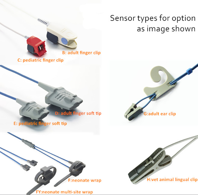 Digital Spo2 Finger Sensor , Paediatric Pulse Oximeter Probe PR-A900-1013P