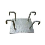 Corrosion Resistant Aluminum Embed Plate With Headed Studs For Curtain Wall