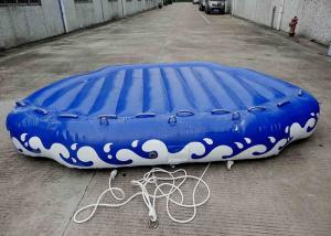 Quality 4 Passangers Inflatable Water Ski Tubes Towable Water Surfboard Platform For Beach wholesale