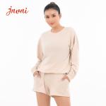 Buttery Super Soft Womens Pajamas Long Sleeve Crewneck Sweatshirts And Shorts