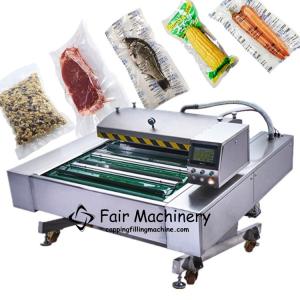 Quality 50VAC 5time/Min Industrial Vacuum Sealing Machine For Food Meat Fish 2.2KW wholesale