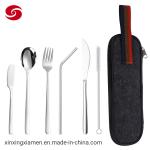 Reusable Stainless Steel Travel Flatware Camping Cutlery Set in Case