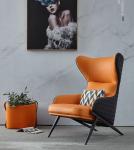 Luxury Modern Fabric Leather Leisure Chair Designer Living Room Confoetable