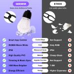 IP65 Waterproof RGB String Light Outdoor Shatterproof 48FT Dimmable