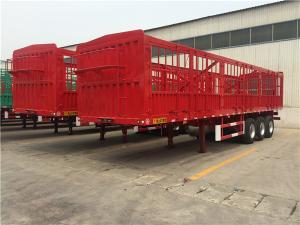 Quality Q345 3 Axles 60 Ton High Wall Fence Truck Semi Trailer wholesale