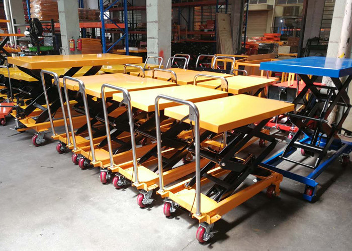 Hydraulic Scissor Lift Table With Foot Pedal Easy Operation CE Certification