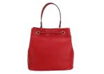 PU Soft Leather Womens Shoulder Handbags Bucket Shape With Rivet