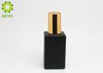 Glass Material Empty Fine Mist Spray Bottle Black Color For Face Essence Water