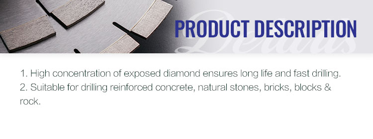 6-125mm Vacuum Brazed Diamond Core Drill Bit for Stone Tile Granite Ceramic Marble