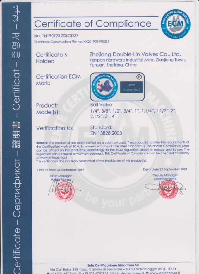 T Handle PN25 dzr ball valve Male With Pipe Connection