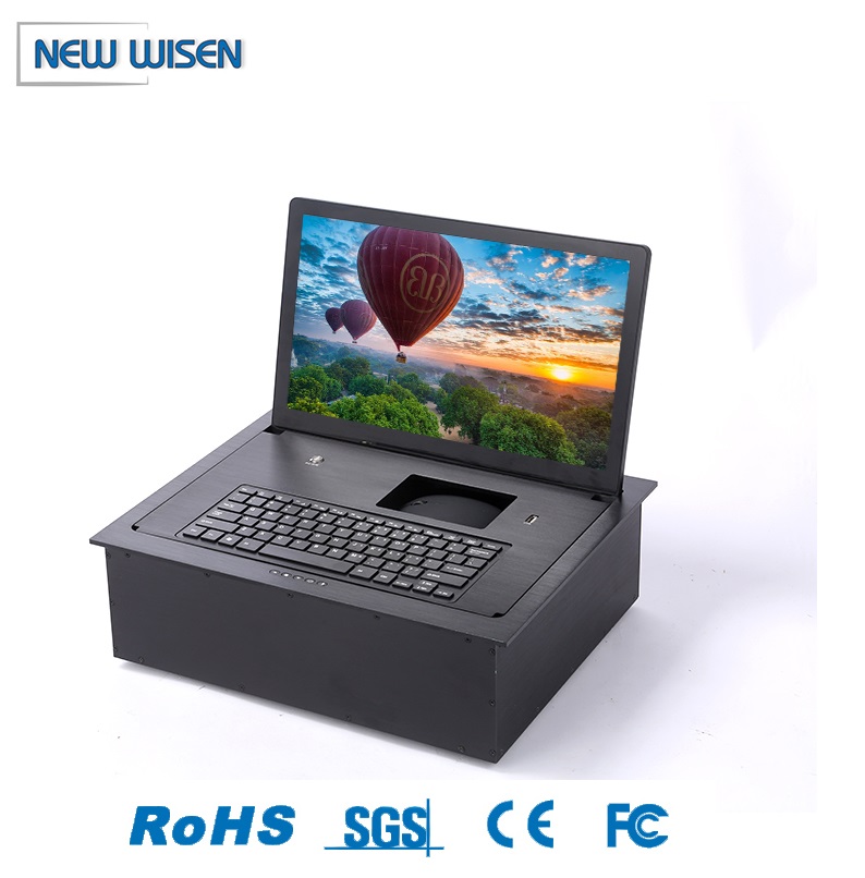 22 Inch Flip Up Laptop LCD Computer Monitor For Conference Table