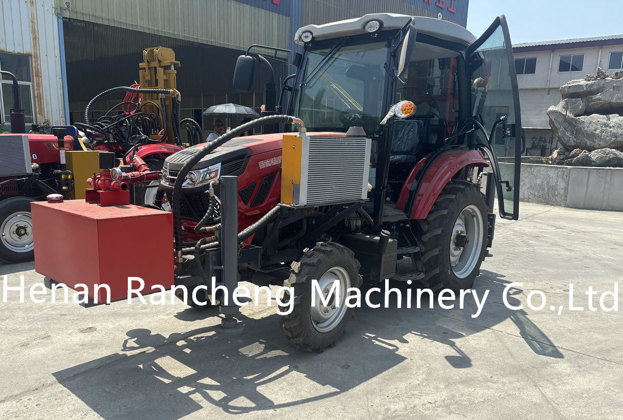260m Bore Depth Borehole Drilling Machine With 4 Wheels Trailer Mounted Portable Hydraulic Water Well Drilling Machine