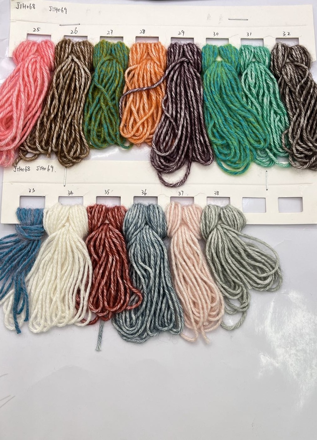 Customized Colorful Yarn Soft Cotton Blended Yarn 80% Cotton 20%