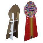Cosmetic Products Cardboard Standee Display Offset Printing Knocked Down Packing