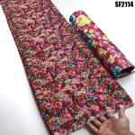 Supoo African Lace Silk Velvet Embroidery Fabric Stretch Korean Velvet for Women
