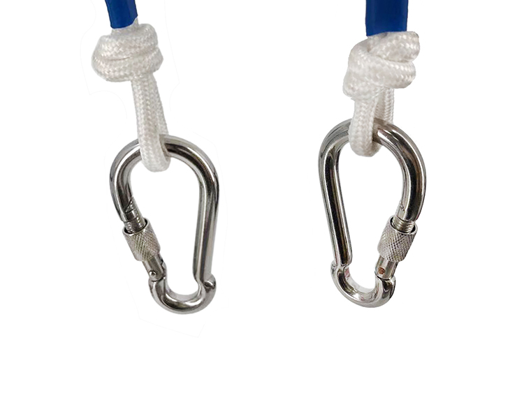 Wear Resistant Free Diving buoy , White Safety 8mm nylon Line Rope Easy Operation