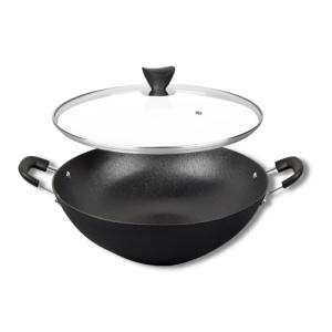 Quality 40/42cm Chinese Wok Pan Large Bottom For Easy Cooking BSCI/SGS wholesale