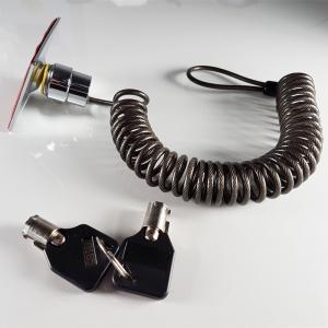 Quality Universal Hardware Adhesive 5m Security Plate Coiled Cable Lock for Tablet wholesale