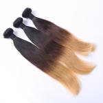 Wholesle Human Hair Extension Ombre 3 Color Thick Hair Unproduced Peruvian Hair