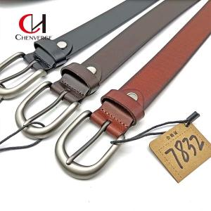 Quality Chenverge Unisex Genuine Leather Dress Belt , Leisure Genuine Handmade Leather Belts wholesale