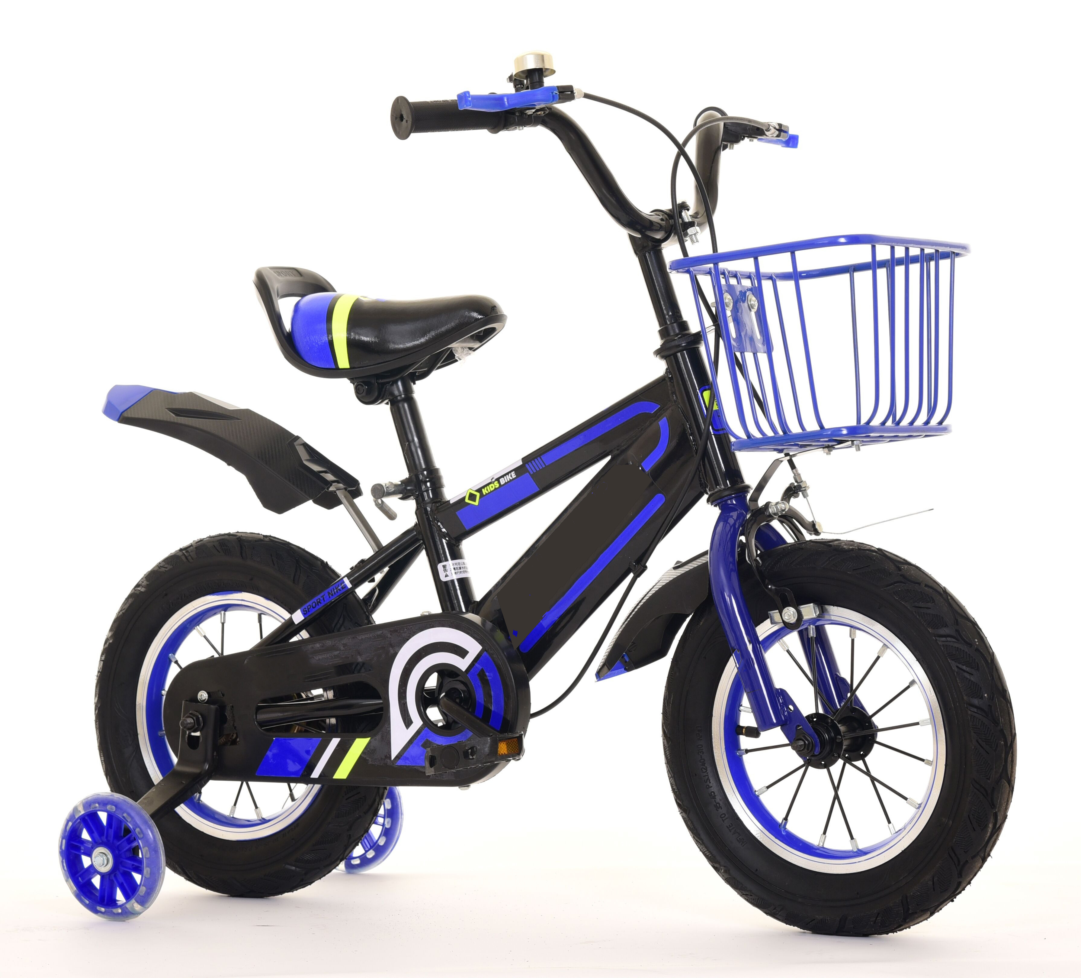 NO Foldable Childrens Training Wheel Bikes Aluminum Alloy Rim Material OEM Accepted for Independent Kids