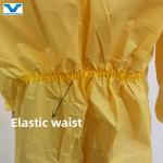 Customized Yellow Disposable Coverall Chemical Resistance Protective Suit 175