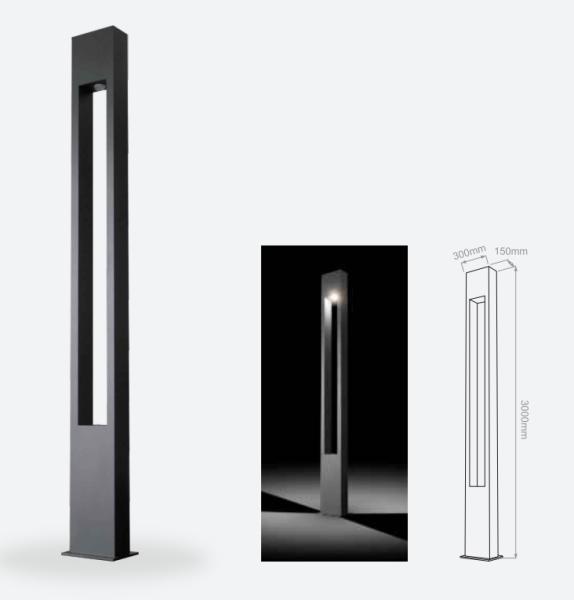 Aluminum Landscape Walkway Lights 36W / 3600lm Commercial Outdoor Garden