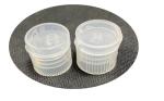 20 / 410 Clear ISO1400 Flip Top Plastic Bottle Caps