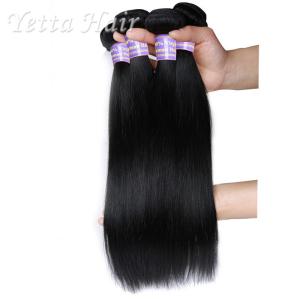 Quality Natural Black Cambodian Straight Hair Bundles , 20 Inch 11a Hair Extensions wholesale