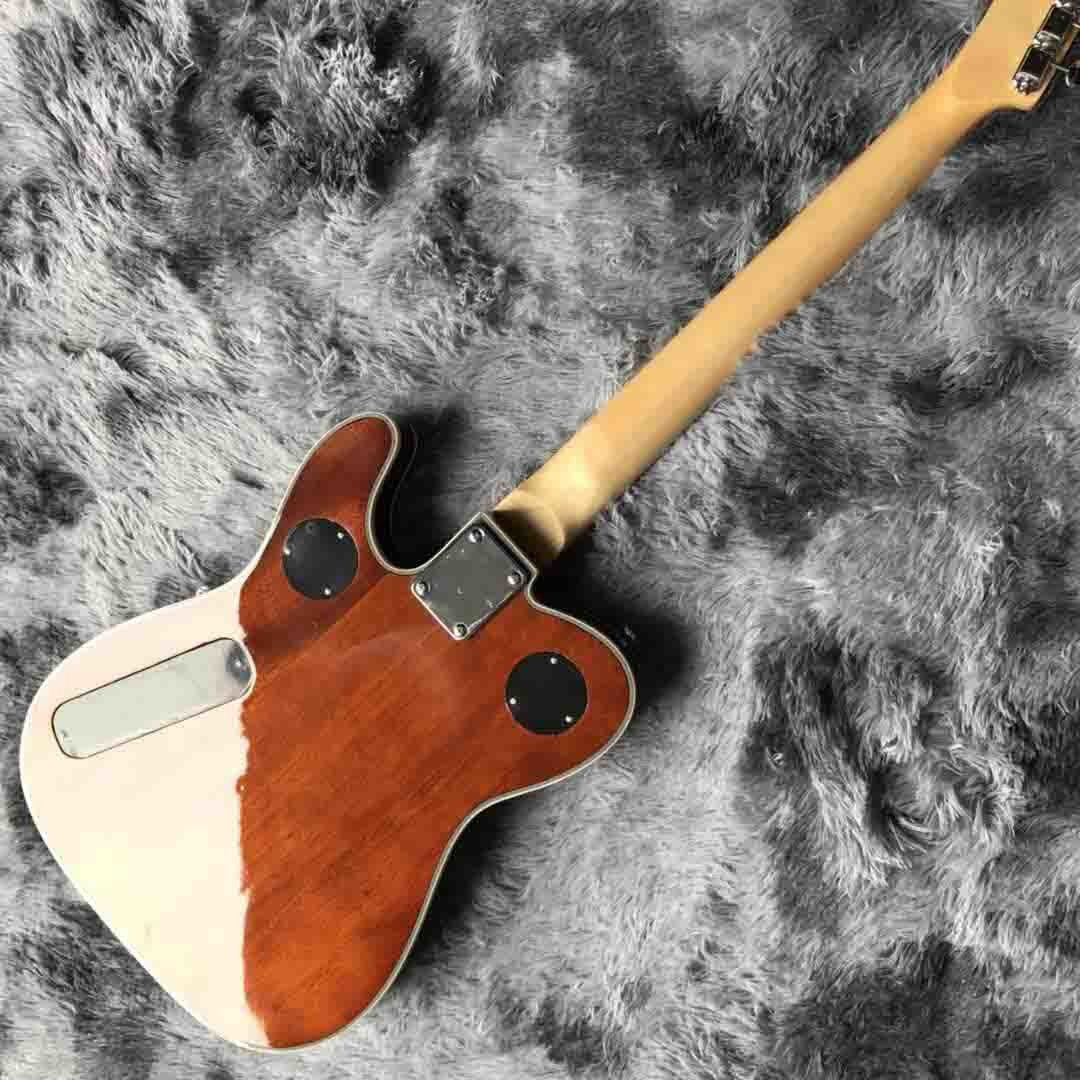 2020 Grand Special F Hole TELE P90 Pickuo Electric Guitar Quilted Maple Abalone Inlay Bigsby