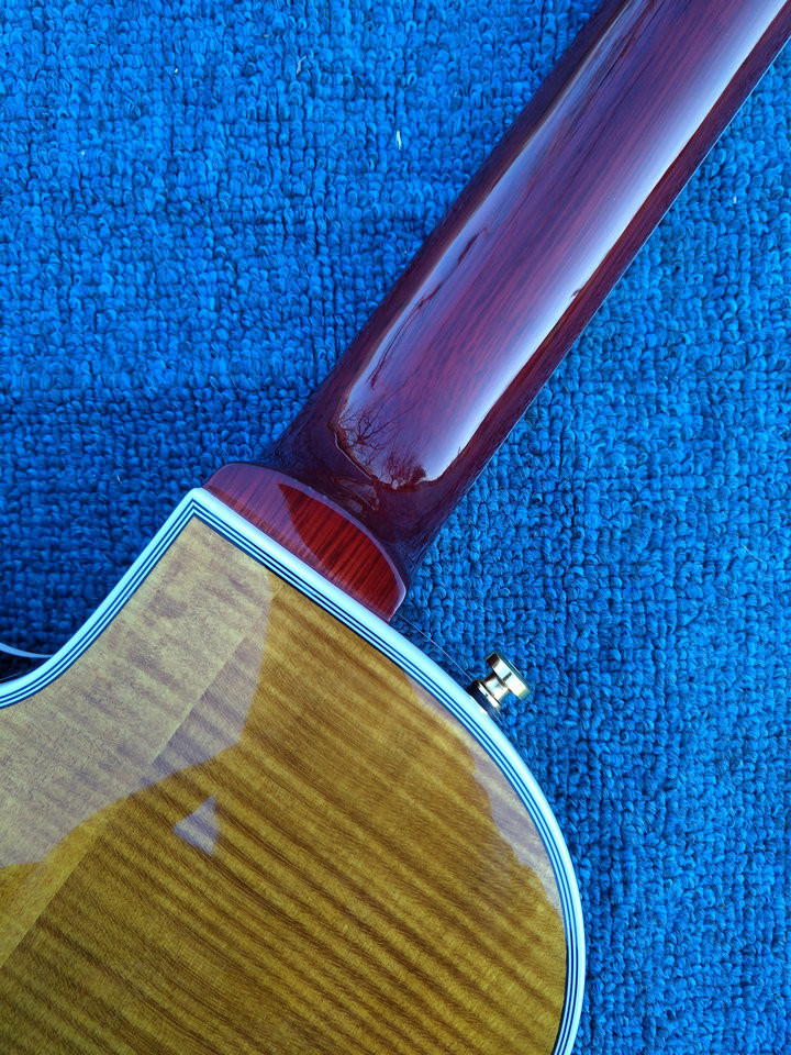 2017 New+Factory+Chinese Giggle ES Hollow Body F hole Cob brown color lp guitar China Electric Guitarras Free shipping G
