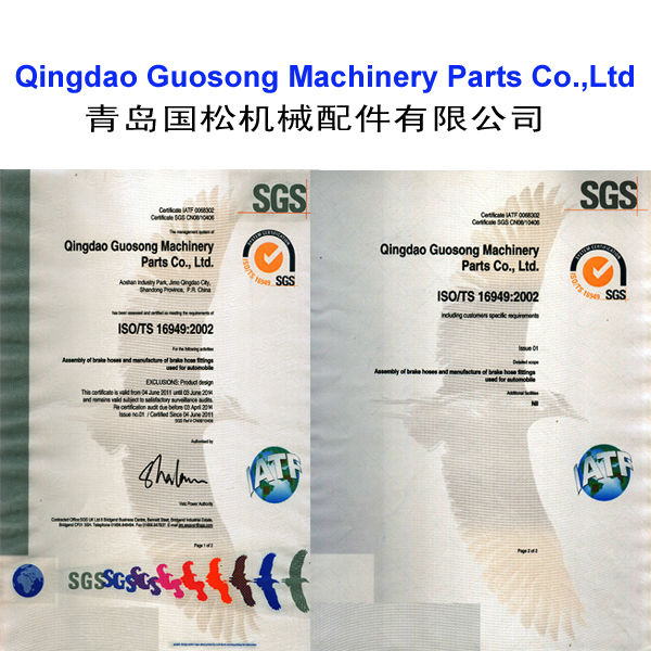 / PTFE flexible stainless steel braided brake hose