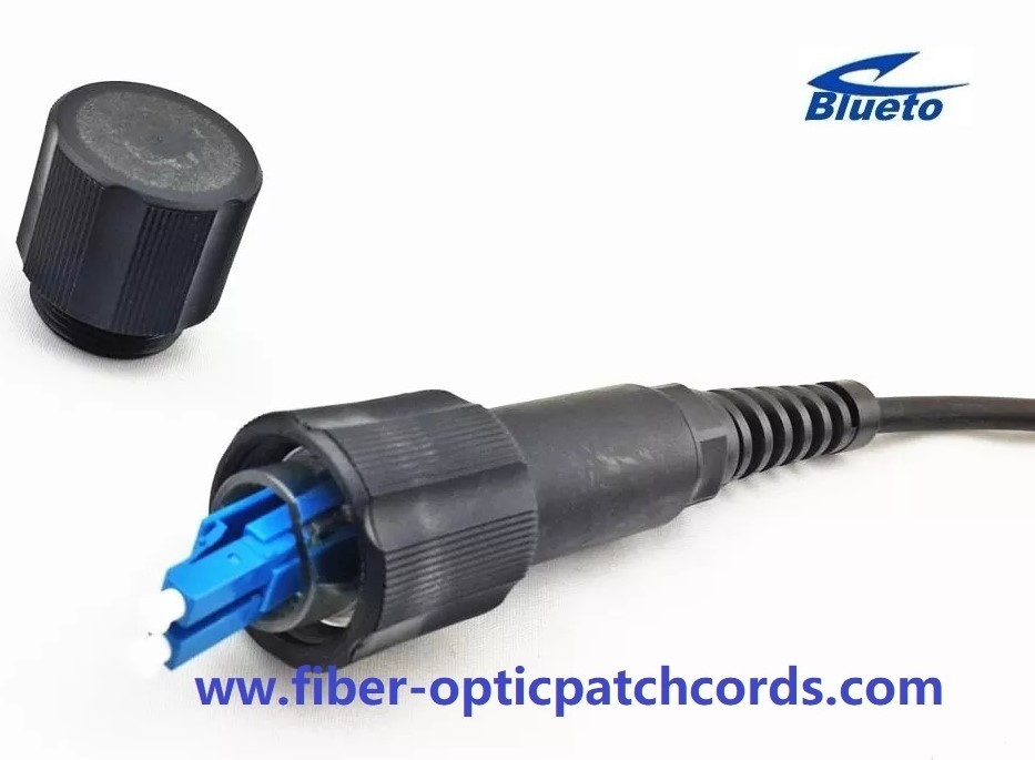 IP67 PDLC-lC Duplex Base Station Fiber Optic Patch Cord Fire Resistance UV Single Mode