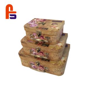 Quality Upscale Grade Paper Gift High Durability Cardboard Suitcase Box wholesale