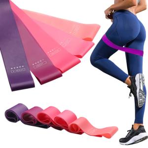 Quality Training Fitness Gym Exercise Rubber Band , Unisex Pilates Resistance Bands wholesale