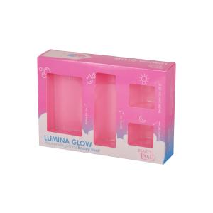Quality PVC Window Cosmetic Paper Box Skin Care Set Packaging With Plastic Insert wholesale