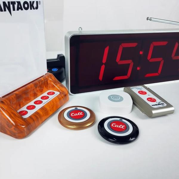 Cheap Long Range Wireless Restaurant Hospital Patient Pager Call Buttons Display Receiver Clinic Nursing Home Calling System for sale