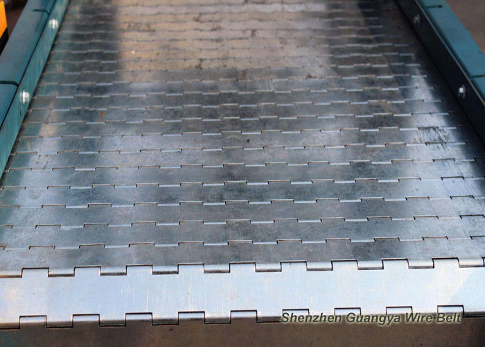 Punching Chain Plate Conveyor , Customized Design Steel Plate Conveyor