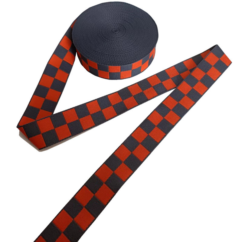 Fashion Style 30mm Polyester Jacquard Webbing Custom For Bag Strap