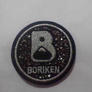 Quality Diamond Embroidery Iron On Clothing Patches 3D Logo Fashionable wholesale