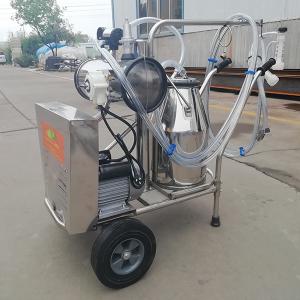 Quality 2 Buckets 220L/Min Cow Farm Milk Machine 24 Cows Per Hour wholesale