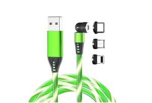 Quality QS MG7002 540 Degree Luminous Magnetic USB Data Cable wholesale